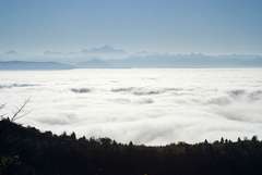 Mer de brume sous le Mont-Blanc